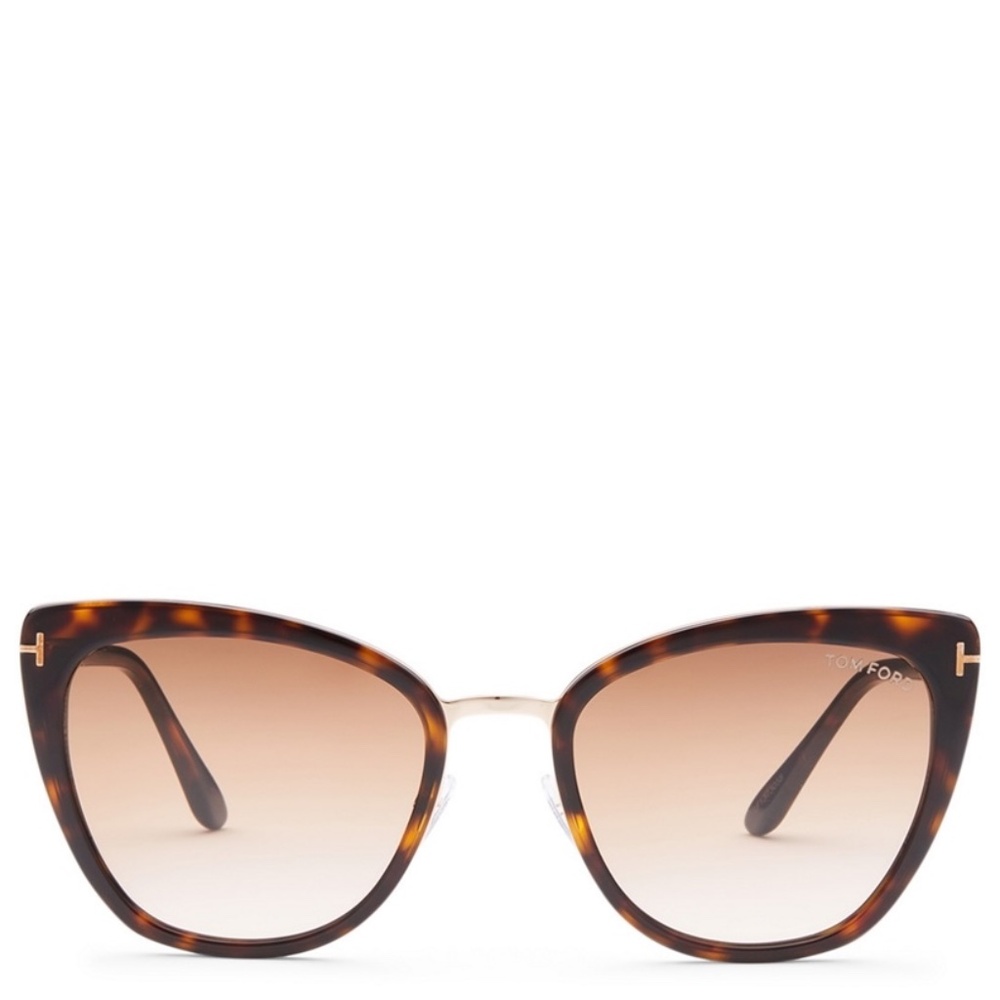 TOM FORD Simona Cat Eye Sunglasses, Brown